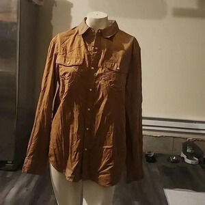 TRUE RELIGION WOVEN HS SHIRT SIZE M COLOR CHIPMUNK